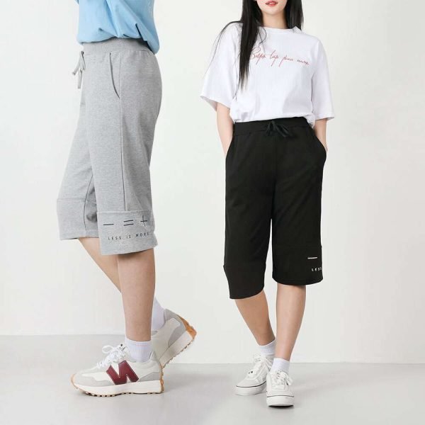 여자 7부 레쓰 반바지 트레이닝 팬츠