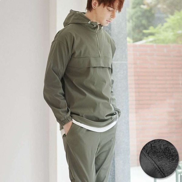 벤티브 기모남자 우븐후드아노락 M~4XL 빅사이즈 트랙자켓
